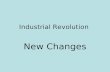 Industrial Revolution New Changes. Textile Industry Britain Clothed the World –Made wool, linen, and cotton cloth –Cloth merchants increased profit by.