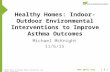 Www.ghhi.org [ 1 ] ©2015 Green & Healthy Homes Initiative. All rights reserved. Healthy Homes: Indoor-Outdoor Environmental Interventions to Improve Asthma.
