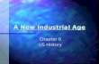A New Industrial Age Chapter 6 US History. Section 1 Objectives: By the end of this lesson, I will be able to: 1. Explain how the abundance of natural.