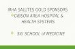 IRHA SALUTES GOLD SPONSORS  GIBSON AREA HOSPITAL & HEALTH SYSTEMS  SIU SCHOOL of MEDICINE.