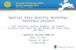 ® Spatial Data Quality Workshop. GeoViQua project Dan Cornford, Lorenzo Bigagli, Jon Blower, Victoria Luch, Maud van der Broek and Simon Thum, Joan Masó.