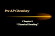 Pre AP Chemistry Chapter 6 “Chemical Bonding”. Introduction to Chemical Bonding Chemical bond – a mutual electrical attraction between the nuclei and.