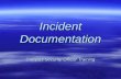 Incident Documentation Campus Security Officer Training.