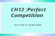 CH12 :Perfect Competition Asst. Prof. Dr. Serdar AYAN.