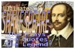 Influence and Importance William Shakespeare ranks as the most popular authors in the English language. In 2000 British citizens voted him the Man of.