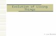 Evolution of Living Things © Lisa Michalek. What Evolution Is Not 1.It is NOT a fact (it’s a theory: a highly probable explanation affecting all biological.