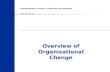 ORGANIZATIONAL CHANGE: STRATEGIES AND METHODS Craig W. Fontaine, Ph.D. Overview of Organizational Change.