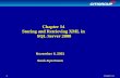 Chapter 14 1 Chapter 14 Storing and Retrieving XML in SQL Server 2000 November 6, 2001 Sook-Kyo Kwon.