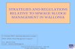 Estonian Water Works Association – 26th-29th October 2015 (Wallonia - Belgium) STRATEGIES AND REGULATIONS RELATIVE TO SEWAGE SLUDGE MANAGEMENT IN WALLONIA.