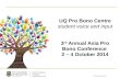 CRICOS Provider No 00025B UQ Pro Bono Centre student voice and input 3 rd Annual Asia Pro Bono Conference 2 – 4 October 2014.