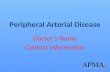 Peripheral Arterial Disease Doctor’s Name Contact Information.