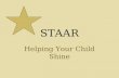 STAAR Helping Your Child Shine. STAAR Basics STAAR – State of Texas Assessment of Academic Readiness Test of state mandated curriculum, the Texas Essential.