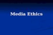 Media Ethics. Morals vs. Ethics Morals - a religious or philosophical code of behavior Morals - a religious or philosophical code of behavior Ethics -