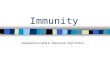 Immunity Adapted from Adlai E. Stevenson High School.