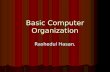 Basic Computer Organization Rashedul Hasan.. Five basic operation No matter what shape, size, cost and speed of computer we are talking about, all computer.