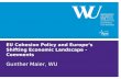 EU Cohesion Policy and Europe‘s Shifting Economic Landscape - Comments Gunther Maier, WU.
