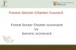 Forest Sector Charter Council Forest Sector Charter scorecard Vs Generic scorecard.
