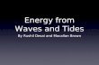 Energy from Waves and Tides By Rushil Desai and Macallan Brown.