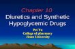 1 Chapter 10 Diuretics and Synthetic Hypoglycemic Drugs Pei Yu Pei Yu College of pharmacy College of pharmacy Jinan University Jinan University.