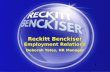 Reckitt Benckiser Employment Relations Deborah Yates, HR Manager