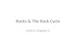 Rocks & The Rock Cycle Unit D, Chapter 2. Introduction Questions 1.How can rocks change? 2.What will cause rocks to change? 3.How long will it takes rocks.