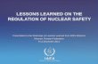 IAEA International Atomic Energy Agency LESSONS LEARNED ON THE REGULATION OF NUCLEAR SAFETY Presentation to the Workshop on Lessons Learned from IRRS Missions.