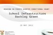 29 MAY 2012 HEARING ON FOURTH QUARTER CONDITIONAL GRANT School Infrastructure Backlog Grant 1.