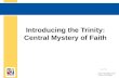 Introducing the Trinity: Central Mystery of Faith Document # TX004823.
