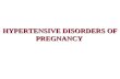 HYPERTENSIVE DISORDERS OF PREGNANCY. CLINICAL CLASSIFICATION OF HYPERTENSIVE DISORDERS OF PREGNANCY 1. Gestational hypertension (without proteinuria)