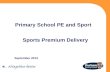 Primary School PE and Sport Sports Premium Delivery September 2013.