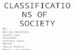 Classifications of Society