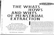 The whats hows end of whys of menstrual extraction