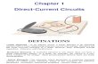 Chapter 1 DC Circuit