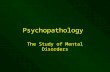 Chapter 13 - Psychopathology - Incomplete