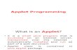 Applet Programming