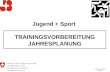 Jugend + Sport TRAININGSVORBEREITUNG JAHRESPLANUNG Version M. Reber 08/2010.