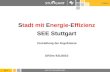 36-5 Amt für Umweltschutz 1 Stadt mit Energie-Effizienz SEE Stuttgart Vorstellung der Ergebnisse GRDrs 931/2010 Anlage 1.