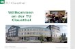 Prof. Dr. Alfred Weber Institut für Mechanische Verfahrenstechnik Tutor/Mentor-Programm 1 Willkommen an der TU Clausthal.