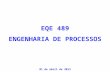 EQE 489 ENGENHARIA DE PROCESSOS 01 de abril de 2013.