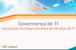 Governança de TI Introdução do Gerenciamento de Serviços de TI.