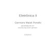 Eletrônica II Germano Maioli Penello 31/03/2015 gpenello@gmail.com germano.