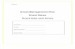 Event Management Plan Template May 13
