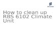 How to Perform Clean Up for RBS 6102 Climate Unit
