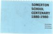 Somerton School Centenary 1880-1980