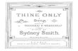 Smith Song Thine Only