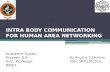 Intrabody communication using human area networking