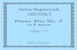 Arensky - Op 73 - Piano Trio No. 2 in F Minor (1905)