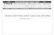 Vedic Astrological Calculations Astrology English