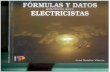 FORMULAS Y DATOS PRACTICOS PARA ELECTRICISTAS