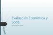 Evaluación Económica y Social